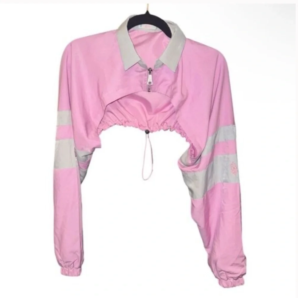 Free People Movement Swift Windbreaker Bolero One Size Pink Cropped Athletic